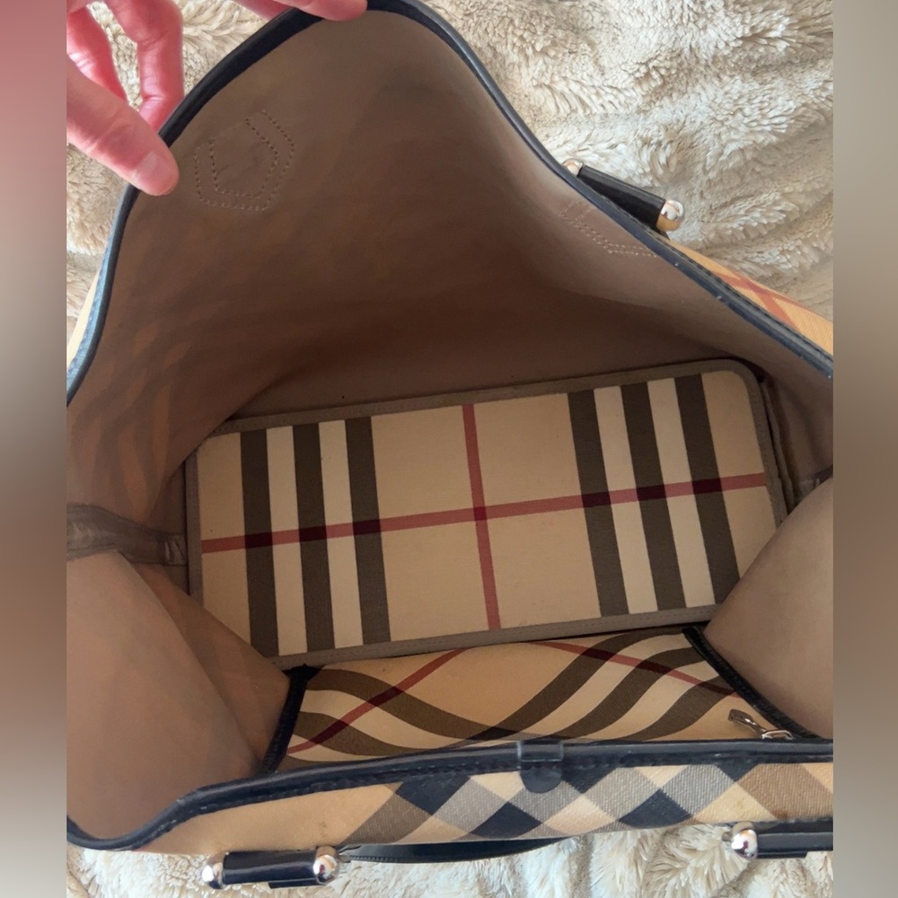 Burberry | Large Women’s Nikki SuperNova Check Tote Bag Handbag Plaid *Luxury - Picture 9 of 16